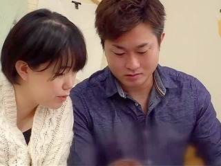 Get fucked by a teen maid's tight hole in a pervy and horny threesome with a married perv